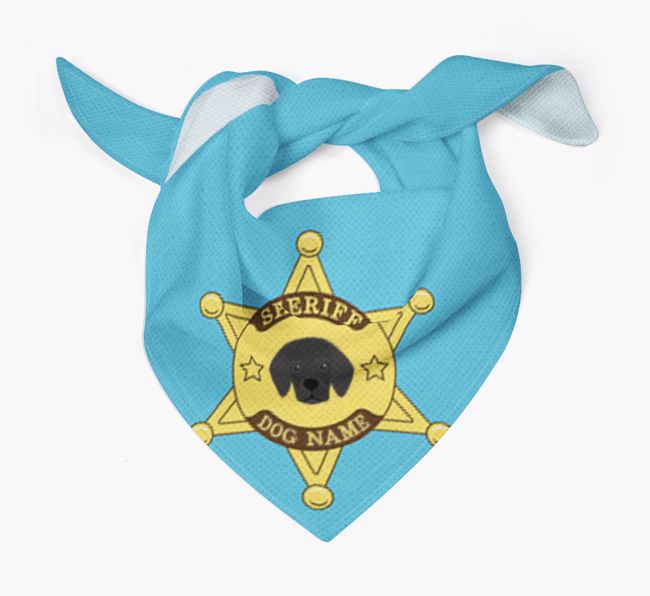 Personalized Sheriff Bandana for your {breedFullName}